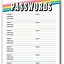 Image result for Password Chart Printable