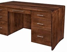 Image result for Solid Wood Executive Office Desk