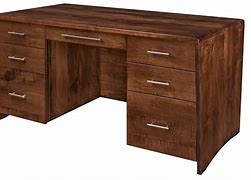 Image result for Executive Wood and Leather Desk