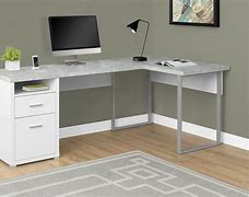 Image result for White L-Shaped Desk Home Office