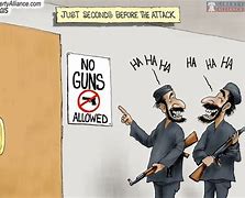 Image result for No Gun Control Political Cartoons