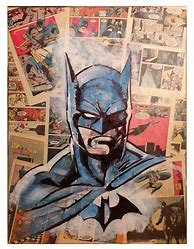 Image result for Batman Painting Canvas