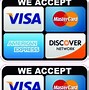 Image result for We Accept Visa MasterCard Logo