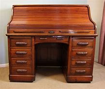Image result for Antique English Roll Top Desk