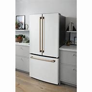 Image result for Counter-Depth Bottom Freezer White Refrigerator