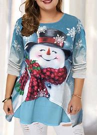 Image result for Short Sleeve Christmas Tops in Plus Sizes