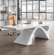 Image result for Contemporary Modern Wooden Desk