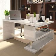 Image result for Mid Century White Home Office Desk