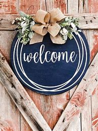 Image result for rustic wooden welcome sign