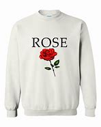 Image result for Red Rose Embroidered Sweatshirt