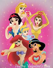 Image result for Happy Valentine's Day Disney Princess