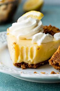 Image result for Lemon Pie with Whipped Cream