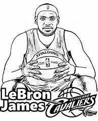 Image result for Los Angeles Lakers LeBron James Coloring Page