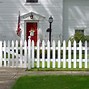 Image result for White Pickett Fence Planter