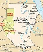 Image result for War in Darfur Map