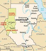 Image result for Political Map of Darfur