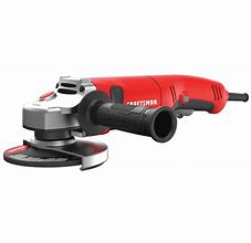 Image result for CRAFTSMAN 4.5-In 7.5 Amps Trigger Switch Corded Angle Grinder In Red | CMEG170
