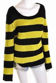 Image result for Yellow and Black Sweater