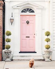 Image result for Pink Exterior Doors