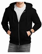 Image result for men's black zip-up hoodie