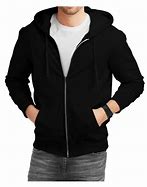 Image result for Black Hoodie with Zipper Down the Back