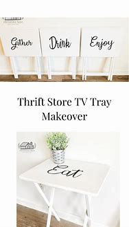 Image result for Thrift Store DIY TV Tray Makeover