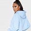 Image result for Plain Blue Cropped Hoodie