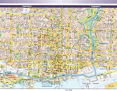 Image result for Detailed Map of Toronto Canada