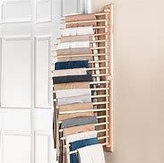 Image result for Pant Hanger Organizer That Mounts On Wall