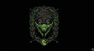 Image result for Reptile Mortal Kombat Logo Wallpaper