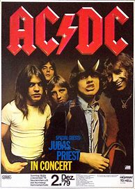 Image result for AC/DC Concert Poster