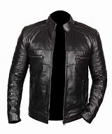 Image result for Plain Black Leather Jacket