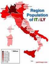 Image result for Italy Population Map
