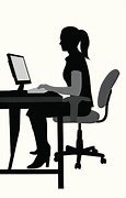 Image result for Student Sitting at Desk Silhouette