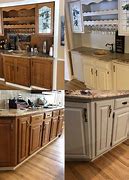 Image result for Refinish Kitchen Cabinets
