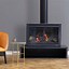 Image result for Free Standing Gas Fireplace Fake Logs