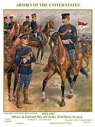 Image result for U.S. Cavalry Uniforms 1870s