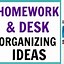 Image result for Organized Homework Desk