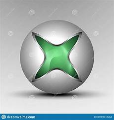 Illustration of Green Colorful Sphere As Emblem Stock Vector