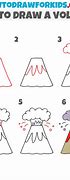 Image result for Volcano Drawing Step by Step