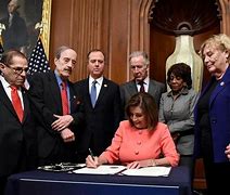 Image result for Picture of Pelosi Impeachment Pens Cost