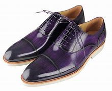 Image result for Men's Purple Leather Shoes