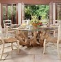 Image result for Glass Wood Dining Table Silver Rings