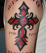 Image result for Cross Tattoo Color