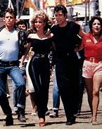 Image result for Olivia Newton-John Grease Black Outfit