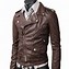 Image result for Men Diamon Dpatterned Slim Leather Jacket