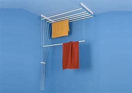 Image result for Retractable Wall Mount Clothes Rack
