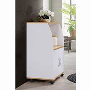 Image result for White Microwave Cart