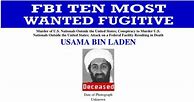 Image result for Bin Laden Most Wanted Poster
