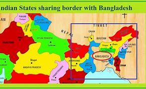 Image result for India-Bangladesh Border Map